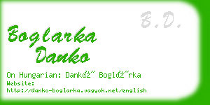 boglarka danko business card